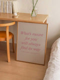 Framed canvas decor with bold don’t quit motivational message