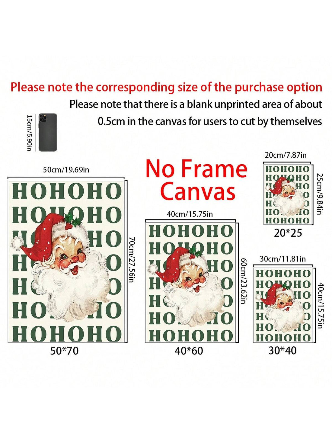 Bring timeless holiday charm to your home with this vintage-inspired Santa Claus wall art. Featuring the iconic "Ho Ho Ho" greeting, this festive poster captures the warmth and nostalgia of classic Christmas décor. Perfect for displaying above the fireplace, in entryways, or throughout your living spaces, it adds authentic seasonal character to any room. The aesthetic design complements both traditional and modern interiors, making it an ideal choice for those seeking to elevate their holiday atmosphere wit