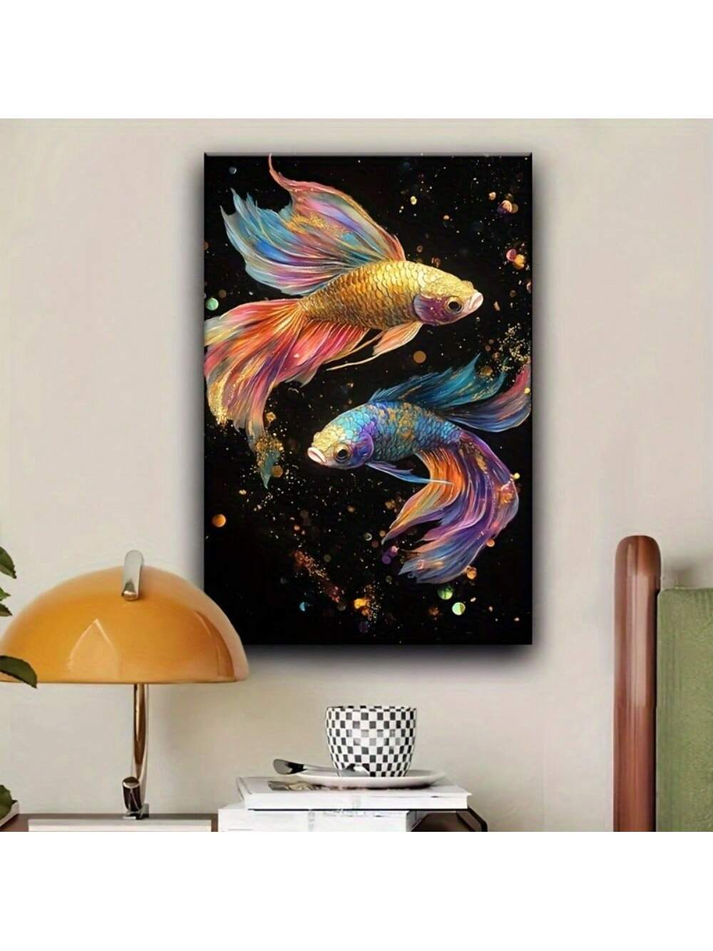 Elevate your space with this Modern Canvas Art Print featuring a beautifully framed carp design. Perfect for home, office, or seasonal decor, this piece combines contemporary style with timeless symbolism. The high-quality canvas and sturdy frame ensure durability and a polished finish, making it an ideal choice for adding a sophisticated touch to any room.