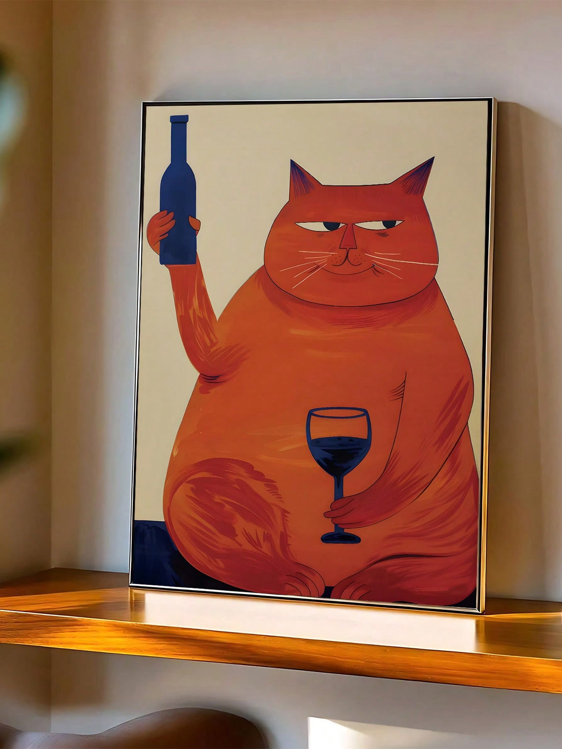 This Whimsical Black Cat Canvas Wall Art adds a distinctive touch to any space with its quirky portrayal of a smoking cat rendered in vibrant oil painting style. Crafted to bring a playful yet sophisticated vibe, it’s ideal for enhancing home interiors or bar settings. The high-quality canvas ensures durability and vivid colors, making it a standout piece that sparks conversation and complements unique décor themes.
