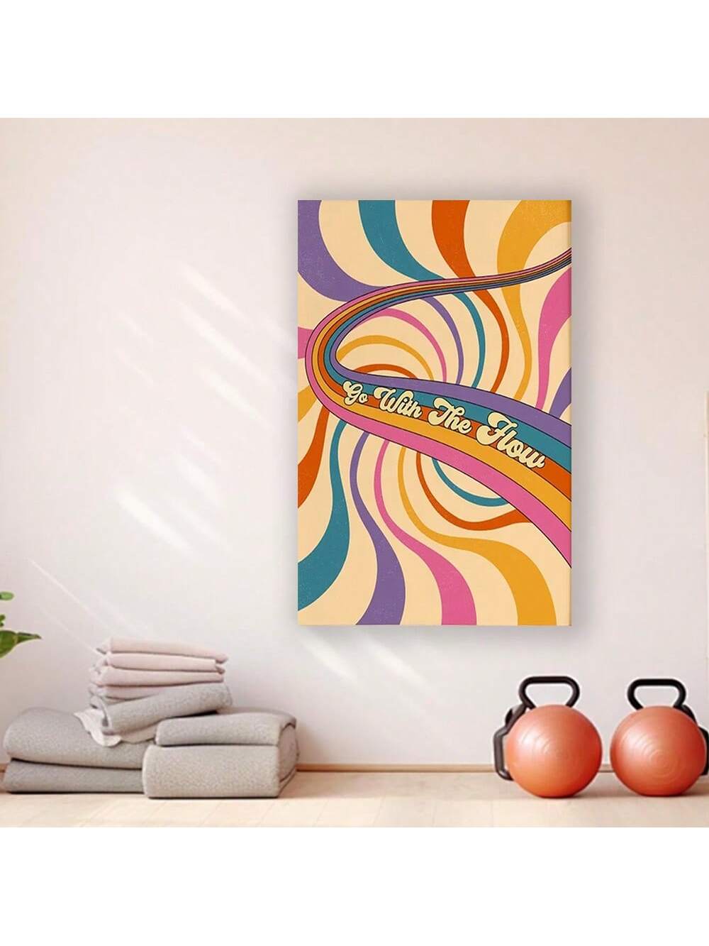 Celebrate the timeless charm of the 1970s with this vibrant framed wall art. Featuring a retro rainbow design, this piece brings a bold, nostalgic pop of color that enhances any room. Perfect for lovers of hippie culture and eclectic home decor, it adds dynamic visual interest and a cheerful atmosphere to your space. Crafted to stand out, it combines mid-century style with modern quality for a uniquely expressive touch.