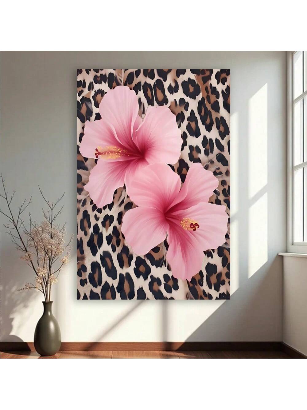 Elevate your living space with this Trendy Aesthetic Canvas Wall Art featuring a vintage cheetah design intertwined with soft pink florals. Perfectly sized for dorm rooms and apartments, this piece blends bold wildlife imagery with delicate botanical accents, adding depth and character to any wall. Crafted on high-quality canvas, it offers a durable, vibrant focal point that enhances your decor with a sophisticated yet playful touch. Ideal for those seeking to merge vintage flair with modern aesthetic sensi