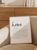 Minimalist blue typography poster for bedroom dorm or office