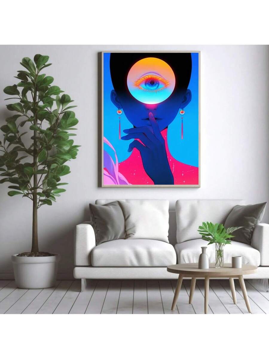 Transform your dining room with this vibrant multicolor canvas painting. Featuring modern cartoon and graphic figures, this unframed artwork brings playful energy to any space. Crafted on durable canvas with waterproof properties, it resists moisture and maintains its bold colors over time. Perfect for contemporary interiors seeking character and visual interest without the commitment of framing.