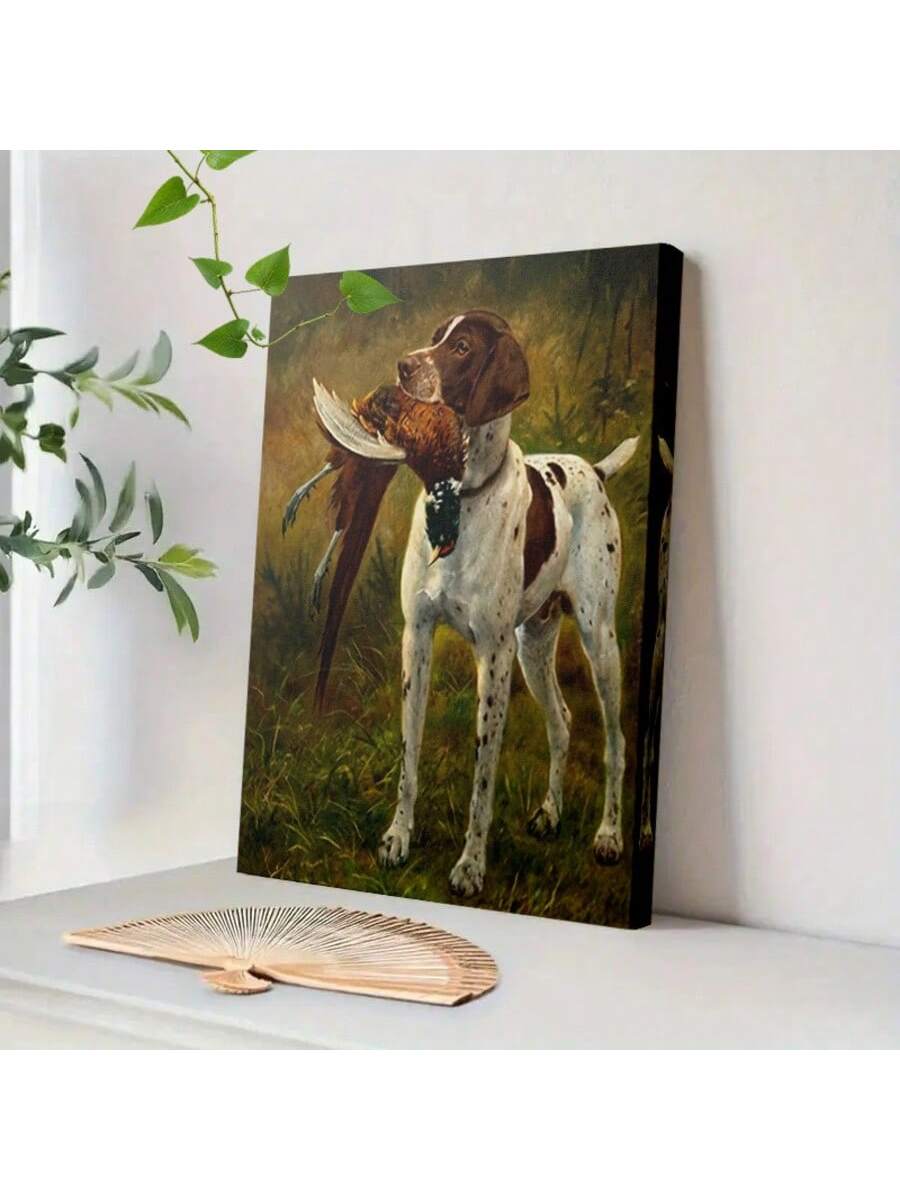 Elevate your living space with this Vintage Hunting Dog Canvas Art Print, a timeless wildlife portrait that captures the essence of classic hunting traditions. Crafted on durable canvas, this art piece adds a refined, nature-inspired touch to home decor. Its intricate details and rich tones evoke a sense of heritage and appreciation for the outdoors, making it an ideal choice for collectors and enthusiasts seeking authentic ambiance in any room.