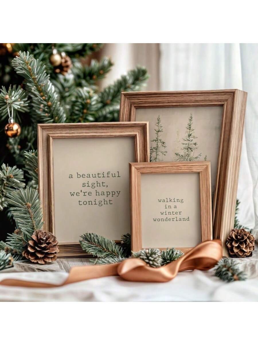 Transform your space into a serene winter retreat with this captivating 3-piece canvas art set. Each print captures the tranquil beauty of snow-laden forests, featuring layered compositions that draw the eye deeper into frosted landscapes. The collection balances cool tones with warm undertones, creating visual depth that complements both modern and traditional interiors. Perfect for living rooms, bedrooms, or entryways, these gallery-quality prints bring the peaceful essence of winter indoors year-round. P