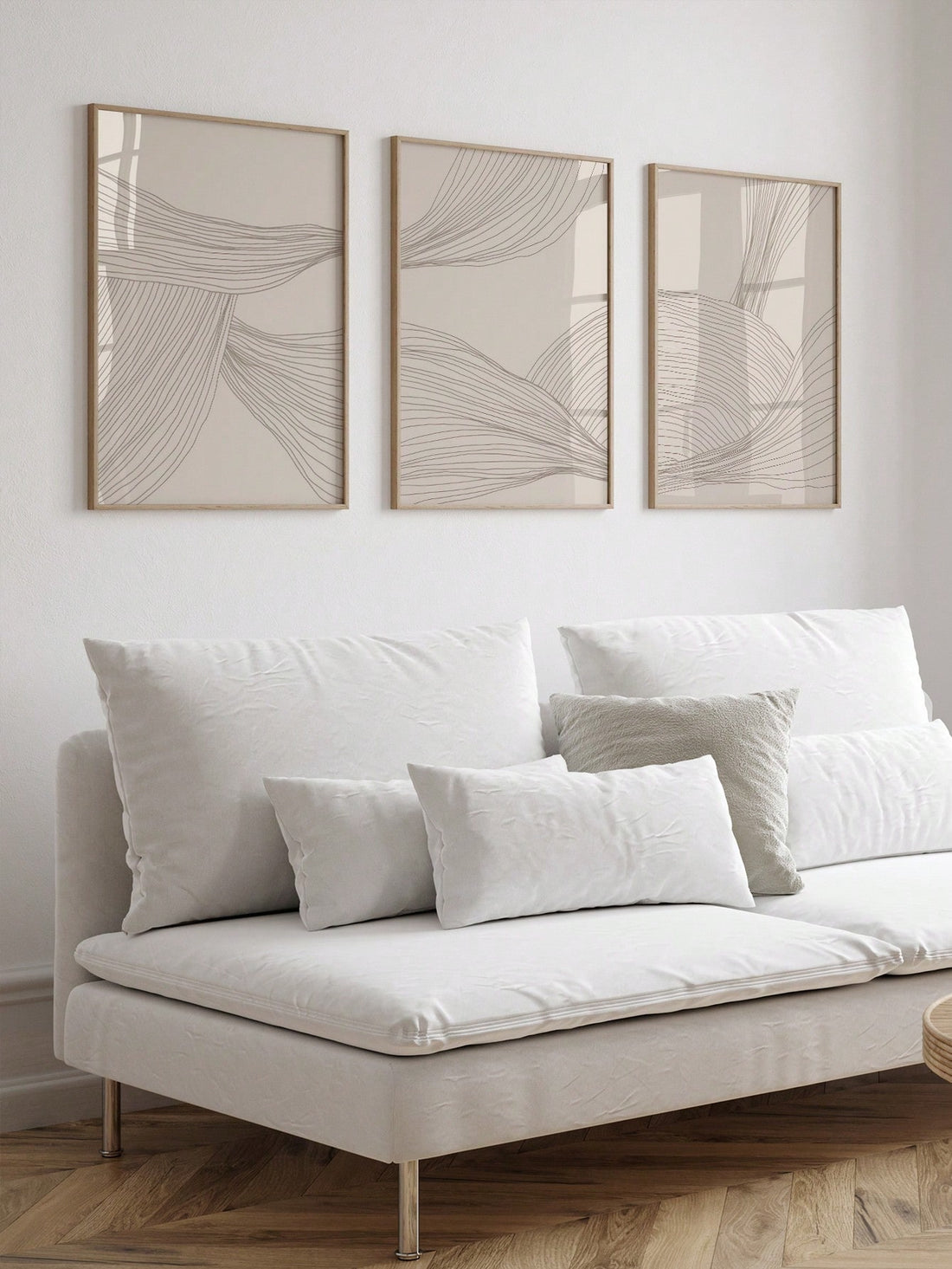Elevate your living space with the Bohemian Beige Line Art Posters Set, designed for modern interiors. This minimalist collection features abstract line art in calming beige tones, adding subtle sophistication to any room. Perfect for those seeking understated elegance, these posters create a harmonious atmosphere that complements contemporary decor styles. Durable and artfully crafted, they offer a refined aesthetic that enhances your wall space without overwhelming it. Ideal for living rooms, the set prov