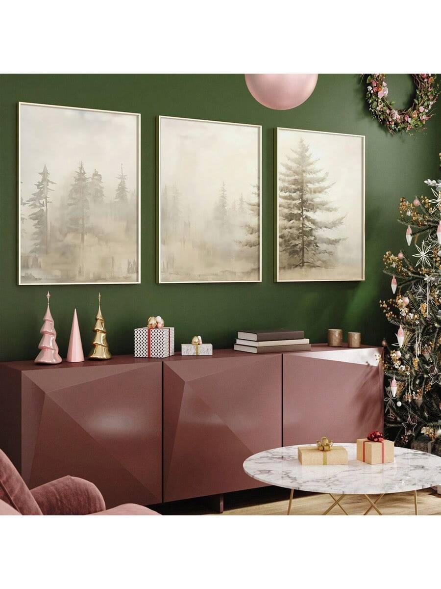 Transform your space with this elegant Vintage Neutral Fir Tree Wall Art Set, designed for those who appreciate understated sophistication. Featuring minimalist Christmas imagery in warm, neutral tones, this collection seamlessly complements any interior aesthetic. Perfect for living rooms, bedrooms, and offices, each piece brings subtle seasonal charm without overwhelming your décor. The timeless design transcends holiday-only display, allowing year-round enjoyment. Ideal for creating a curated gallery wal