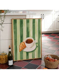 Breakfast wall decor for dining room kitchen nook or pantry with French bistro mood