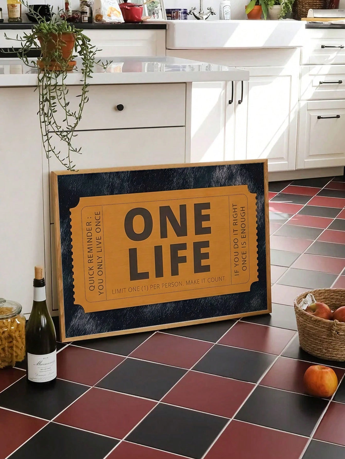 Elevate your living space with the Inspirational Frameless One Vote Life Canvas Art, crafted to enhance home aesthetics with its high-quality finish. This frameless design offers a modern, sleek appearance that seamlessly integrates into any decor style. Its motivational message serves as a daily reminder to value each moment, inspiring positivity and thoughtful reflection. Ready to hang, this canvas art is an ideal choice for those seeking both visual appeal and meaningful inspiration in their home environ