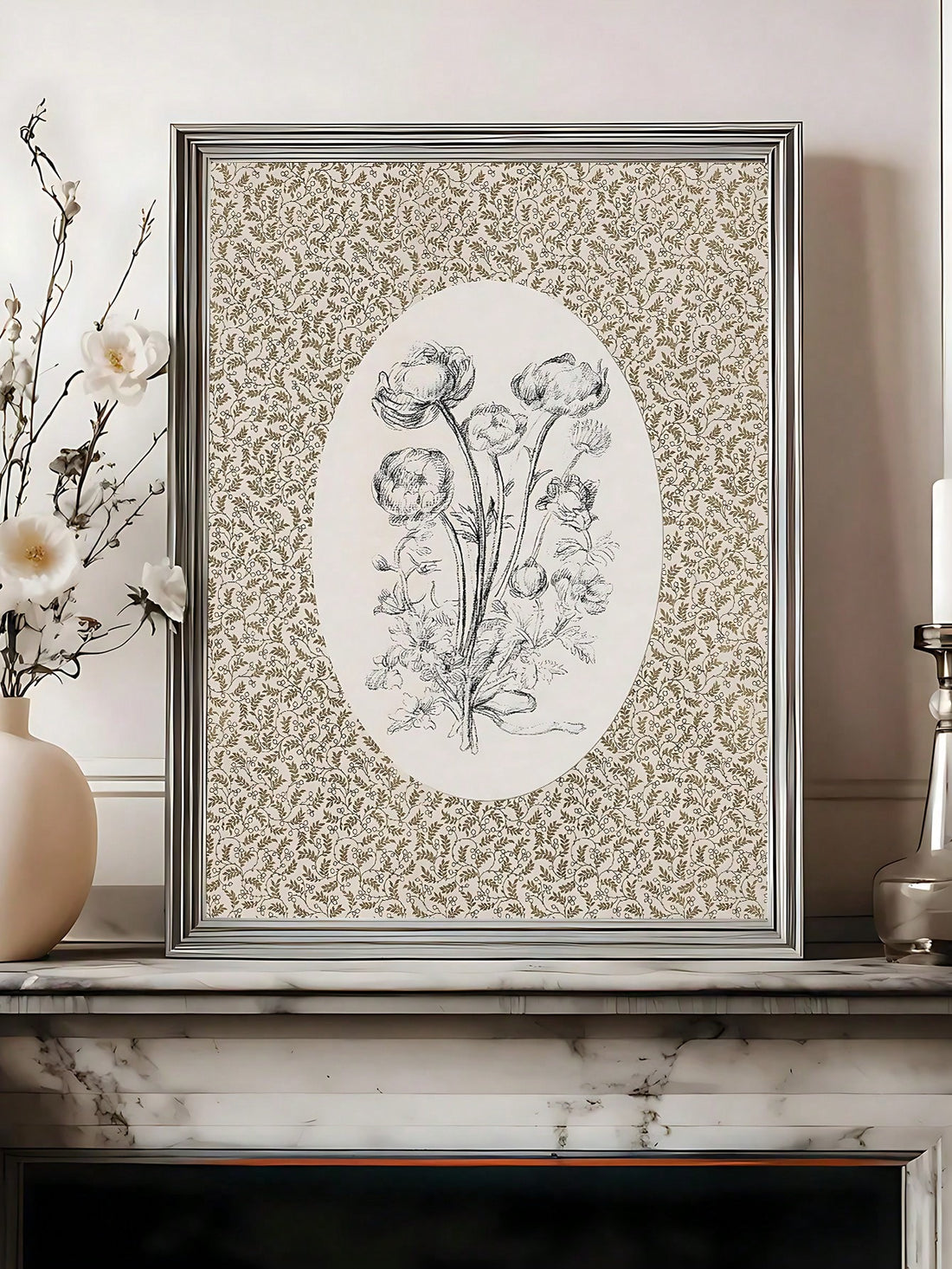 Elevate your space with this Retro Vintage Floral Abstract Oil Painting Poster, featuring elegant blue and green tones. Perfect for both home and office, this art piece blends classic floral motifs with abstract oil painting techniques, adding depth and sophistication to your decor. Its timeless design enhances any wall, offering a refined aesthetic that complements various interiors with ease.