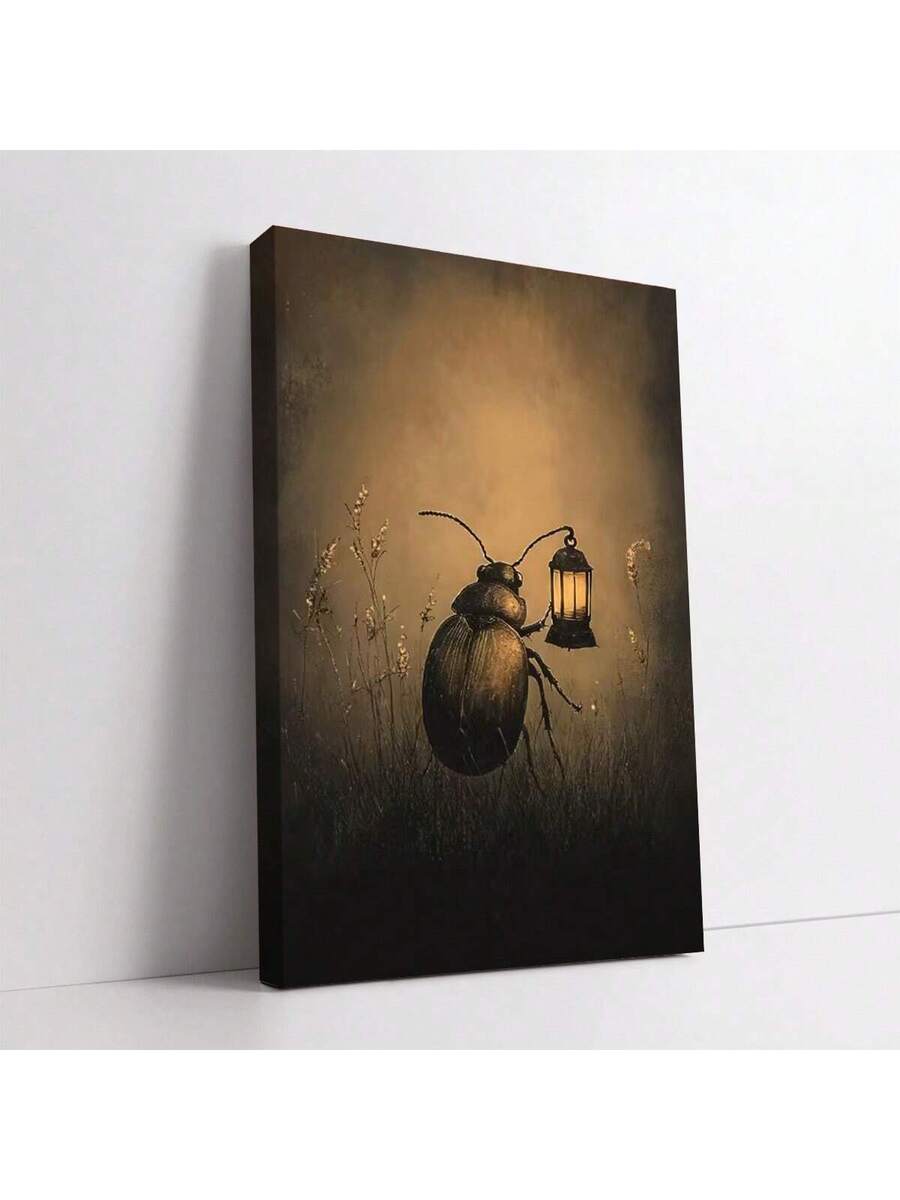 Bring nature's elegance into your space with this stunning Moody Beetle Lantern Poster. Featuring vintage-inspired beetle and wildflower illustrations rendered on premium canvas, this piece captures the beauty of the natural world with moody, sophisticated tones. Perfect for dining rooms and nature-themed interiors, it works beautifully as both framed and unframed wall art. The waterproof canvas ensures lasting durability and vibrant colors that won't fade. Whether you're a nature enthusiast or seeking dist