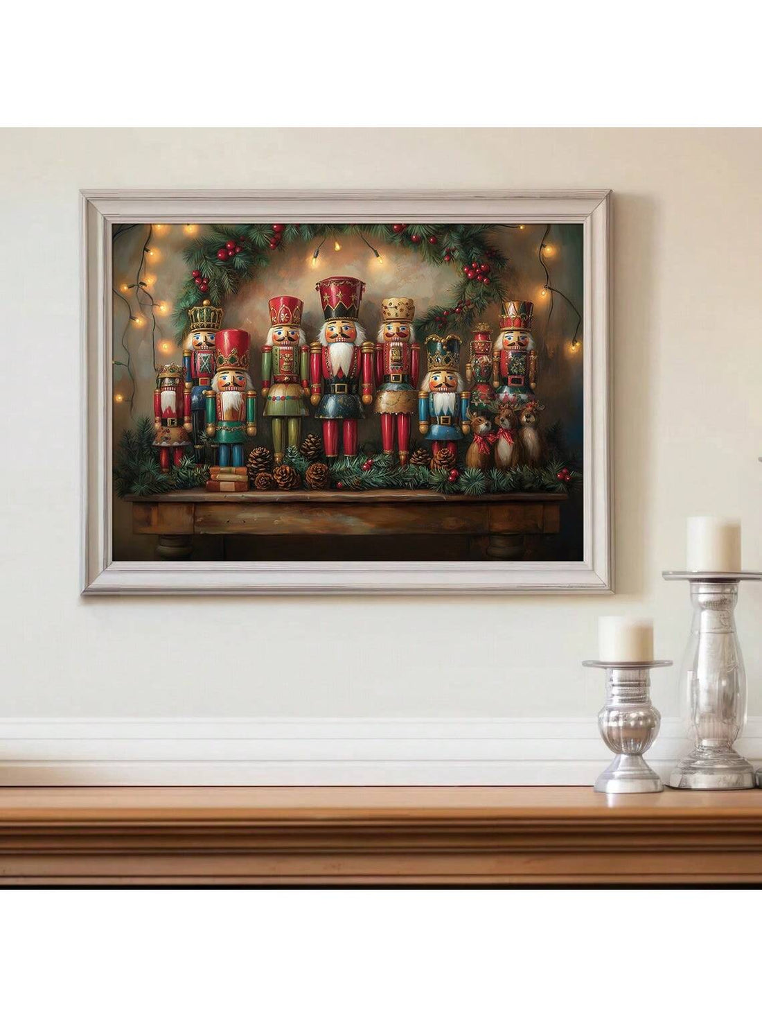 Elevate your holiday aesthetic with this striking vintage nutcracker poster, designed to complement dark academia and rustic interior styles. Featuring moody, sophisticated tones and classic holiday imagery, this wall art brings atmospheric charm to any room. Perfect for creating a curated, vintage-inspired ambiance during the festive season, it pairs beautifully with traditional decor while adding an unexpected contemporary edge. An ideal choice for collectors of nostalgic prints and those seeking to estab