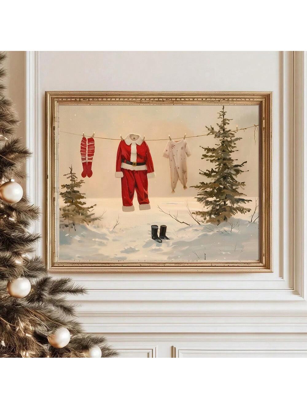 Bring understated elegance to your holiday décor with this minimalist Santa Claus poster. Featuring clean lines and a refined aesthetic, this unframed wall art complements rustic interiors while maintaining contemporary sophistication. The design captures the essence of Christmas without overwhelming visual clutter, making it ideal for creating a curated, gallery-like atmosphere in living rooms, bedrooms, or entryways. Perfect for those who appreciate subtle seasonal touches that blend seamlessly with exist