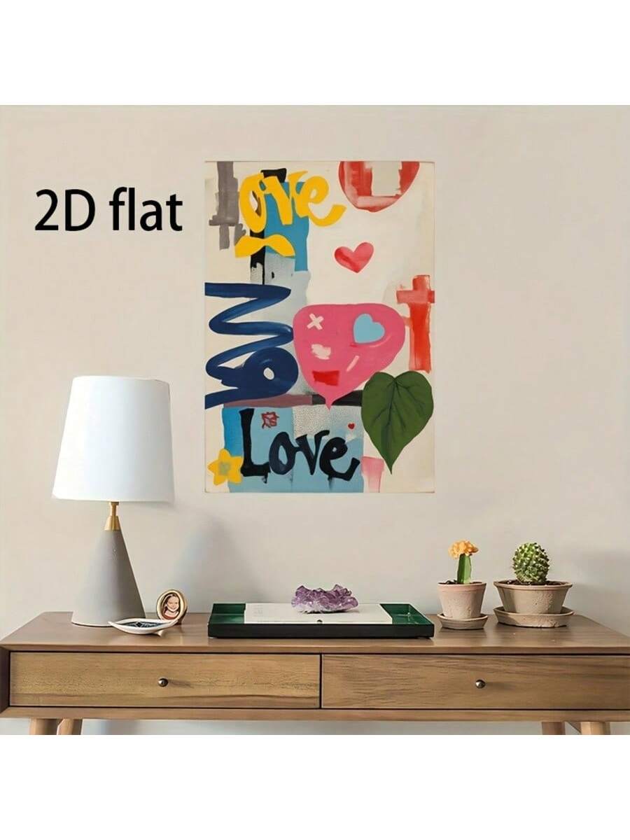 Elevate your space with this vibrant modern abstract wall art featuring bold graffiti typography. Expertly printed on a high-quality canvas and framed for durability, it brings an edgy yet sophisticated touch to any home or office décor. This piece effortlessly blends contemporary style with urban inspiration, making it a perfect focal point that energizes your environment while complementing diverse design themes.