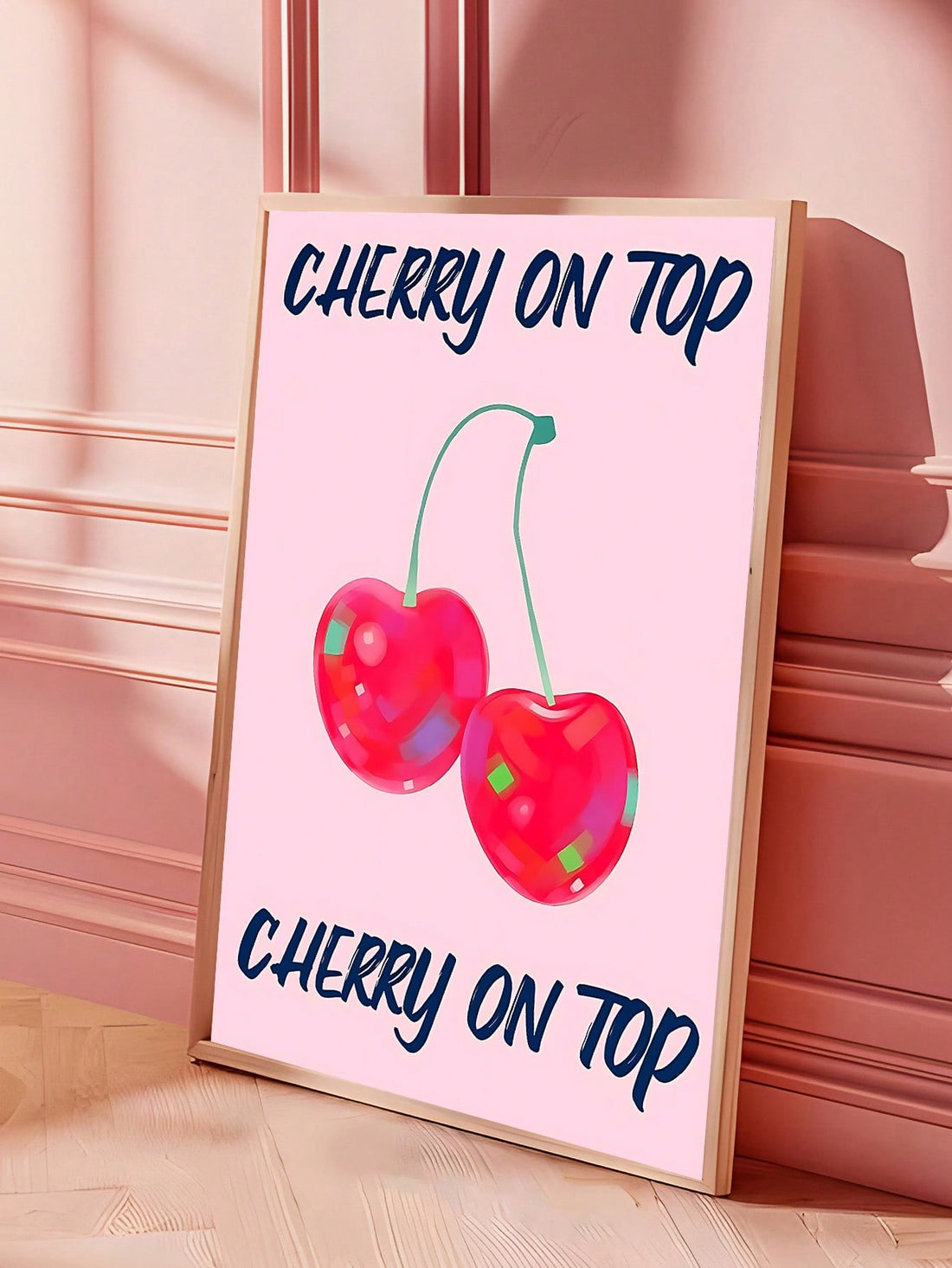 Add a splash of retro charm to your space with this vintage-inspired pink canvas wall art. Featuring quirky, fruit-themed designs, it effortlessly blends nostalgic style with modern flair. Perfect for enlivening home or office environments, this piece offers a unique focal point that brightens walls while complementing a variety of decor styles. Crafted for those who appreciate bold, artistic statements, it transforms any room into a vibrant, inviting atmosphere.