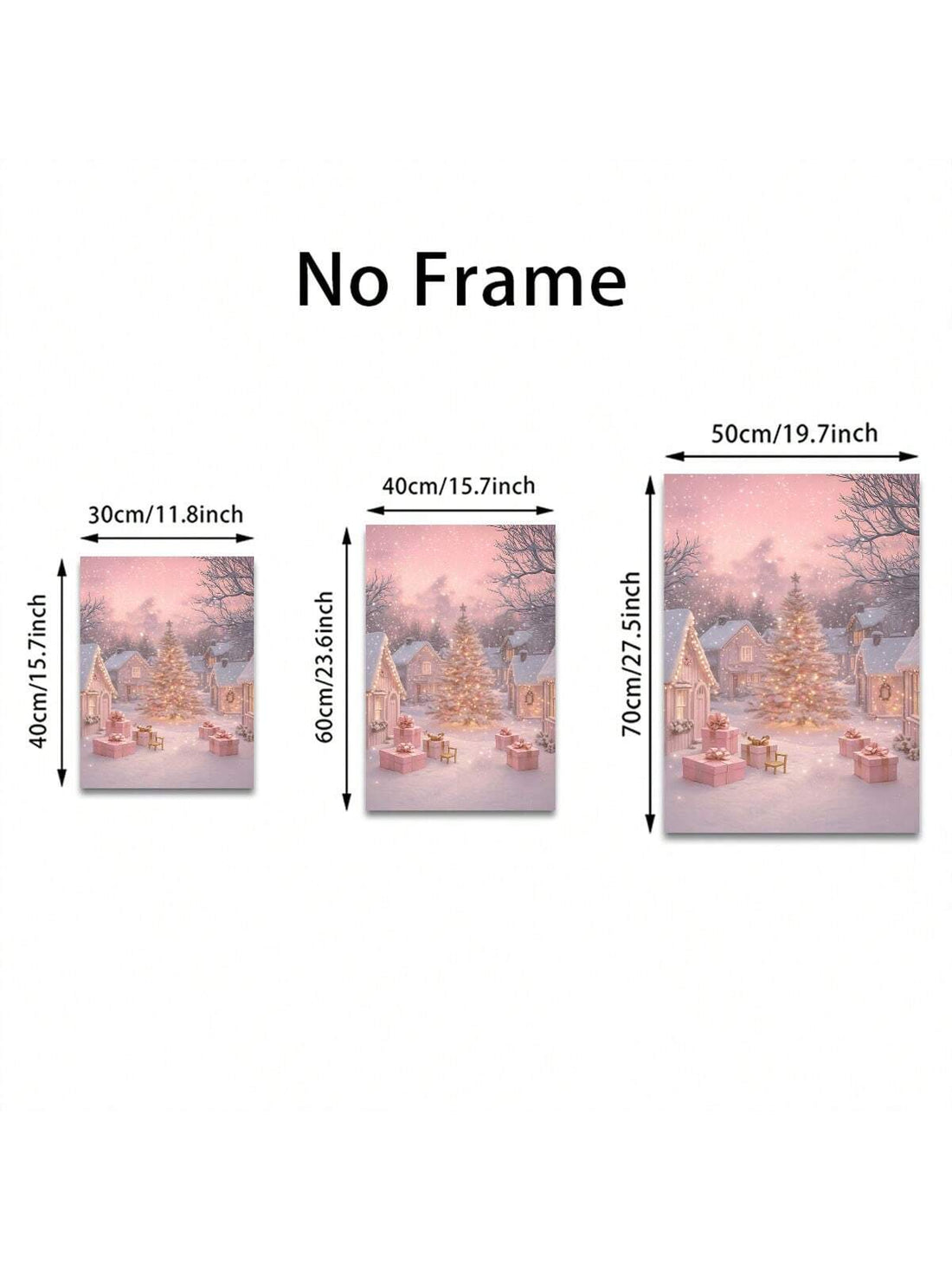 Transform your holiday space with this enchanting Christmas tree canvas art poster. Featuring a charming design that captures the warmth and magic of the season, this unframed wall decoration brings festive cheer to any room. The versatile canvas format allows you to customize your display with a frame of your choice, making it perfect for living rooms, bedrooms, or entryways. High-quality printing ensures vibrant colors and lasting appeal throughout the holiday season and beyond. An ideal choice for those 