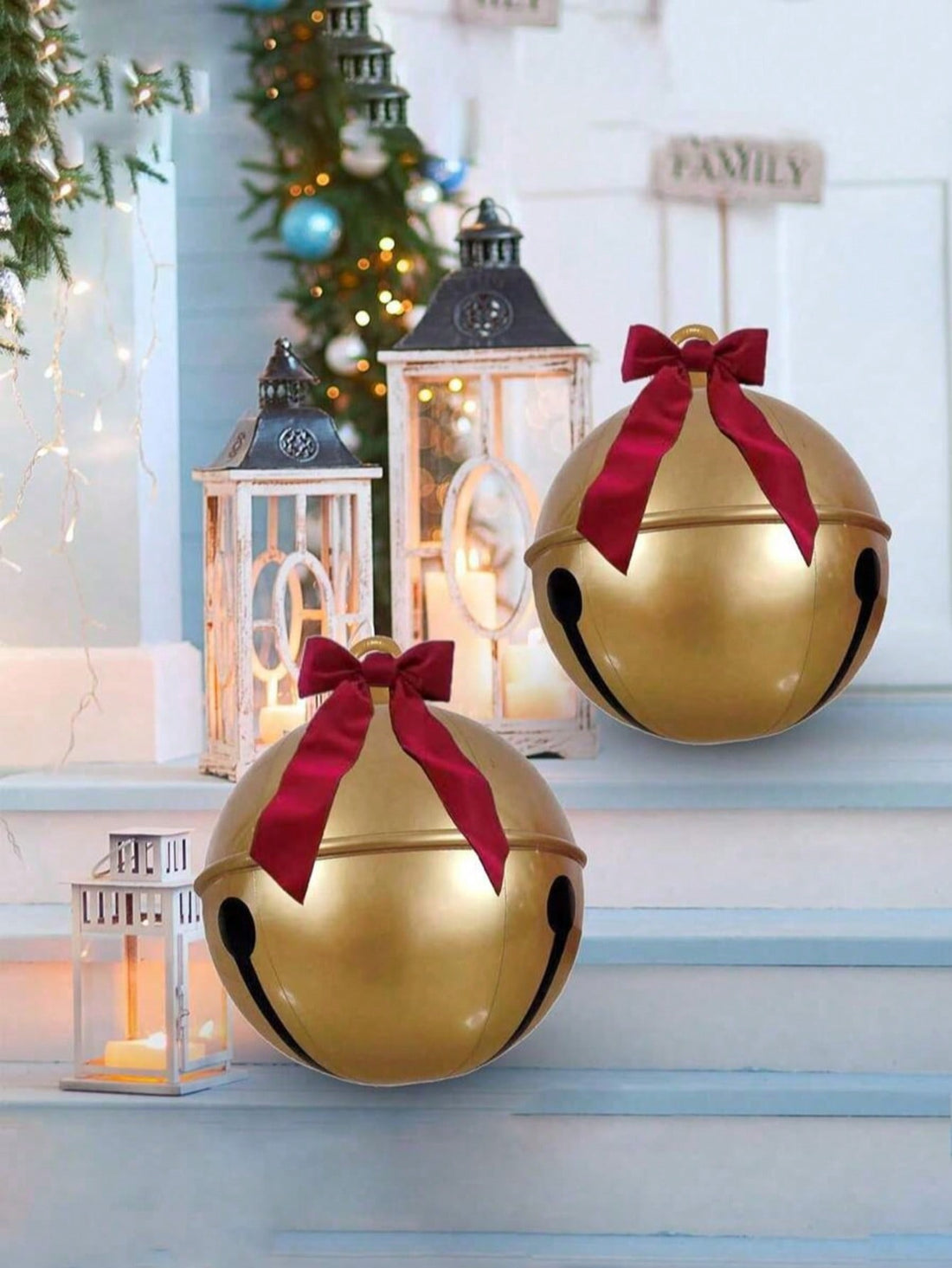 Transform your outdoor space into a winter wonderland with these commanding 60cm inflatable Christmas balls. Crafted from durable PVC material, these oversized ornaments deliver maximum visual impact for any holiday display. Perfect for front yards, patios, or commercial properties, they create an instantly festive atmosphere that captures the spirit of the season.