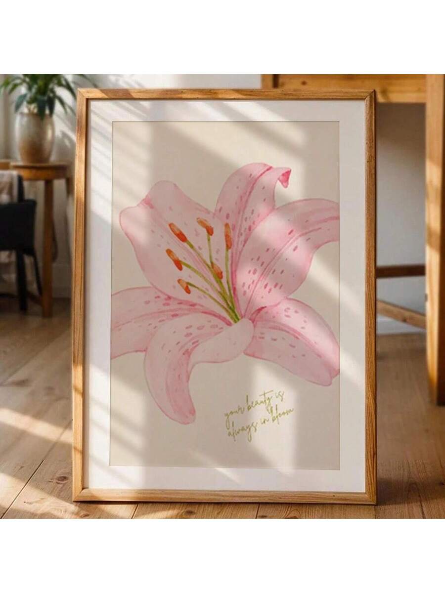 pink lily wall art product image 7