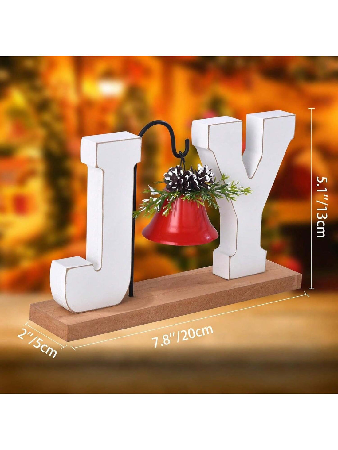 Bring warmth and character to your holiday displays with this charming rustic wooden decoration. Featuring a classic farmhouse aesthetic, this piece combines natural wood craftsmanship with a delicate bell accent, creating an inviting focal point for any room. Perfect for tabletops, shelves, or entryways, it captures the essence of traditional holiday styling while complementing both modern and vintage interiors. The durable wooden construction ensures lasting beauty season after season, making it a timeles