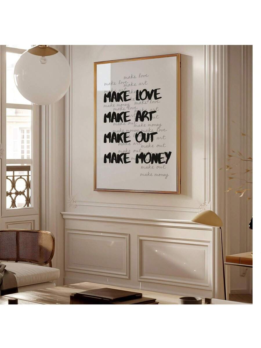 Stockholm typography wall art set with playful motivational text designs