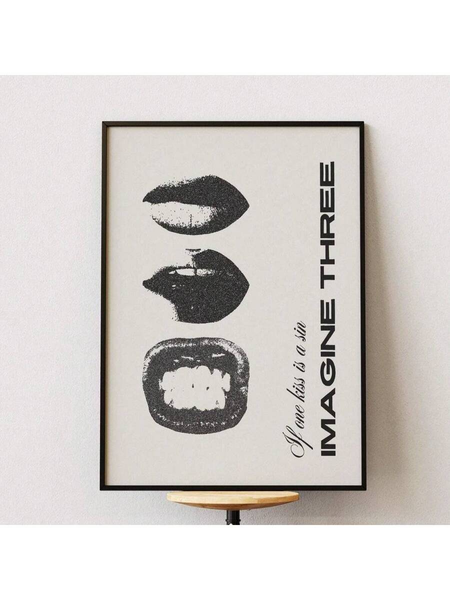 Stockholm typography wall art set with playful motivational text designs