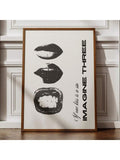 Stockholm typography wall art set with playful motivational text designs