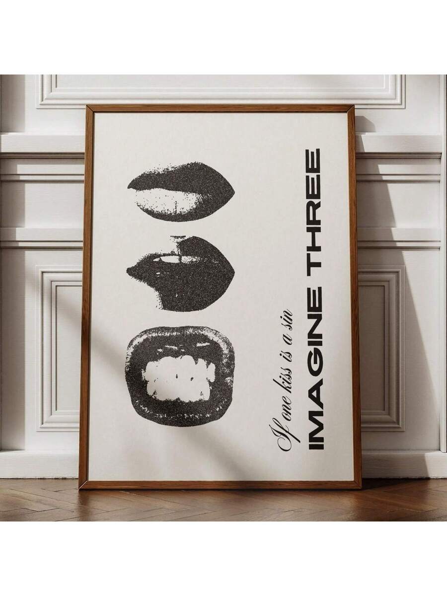Stockholm typography wall art set with playful motivational text designs