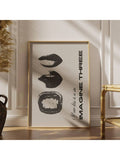 Stockholm typography wall art set with playful motivational text designs