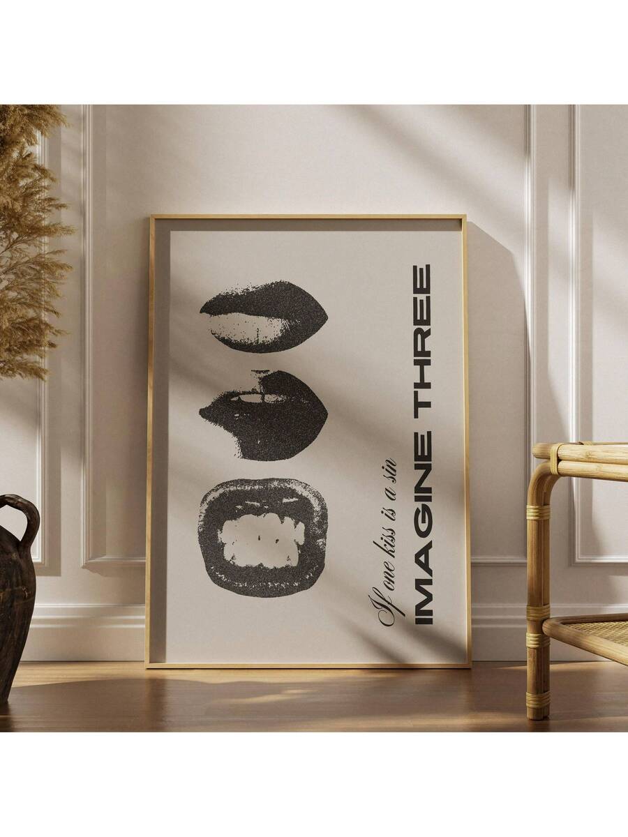Stockholm typography wall art set with playful motivational text designs