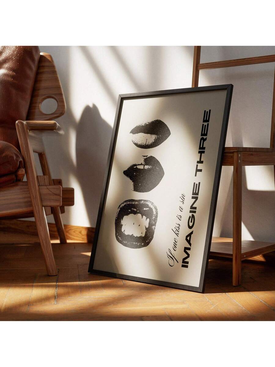 Stockholm typography wall art set with playful motivational text designs