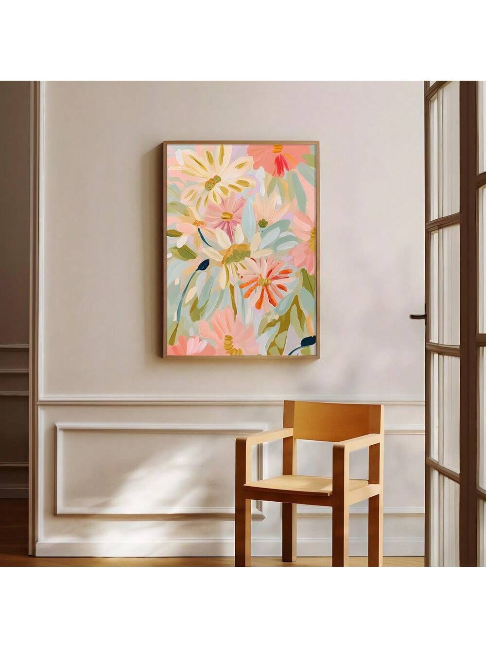 Elevate your living space with this Bohemian Abstract Floral Canvas Print, featuring whimsical botanical designs that bring a cozy, artistic vibe to any room. Its abstract floral motifs blend effortlessly with diverse decor styles, adding warmth and charm. Crafted on high-quality canvas, this wall art ensures vivid colors and lasting durability, making it a refined choice for enhancing your home’s ambiance while showcasing your unique style with expert flair.