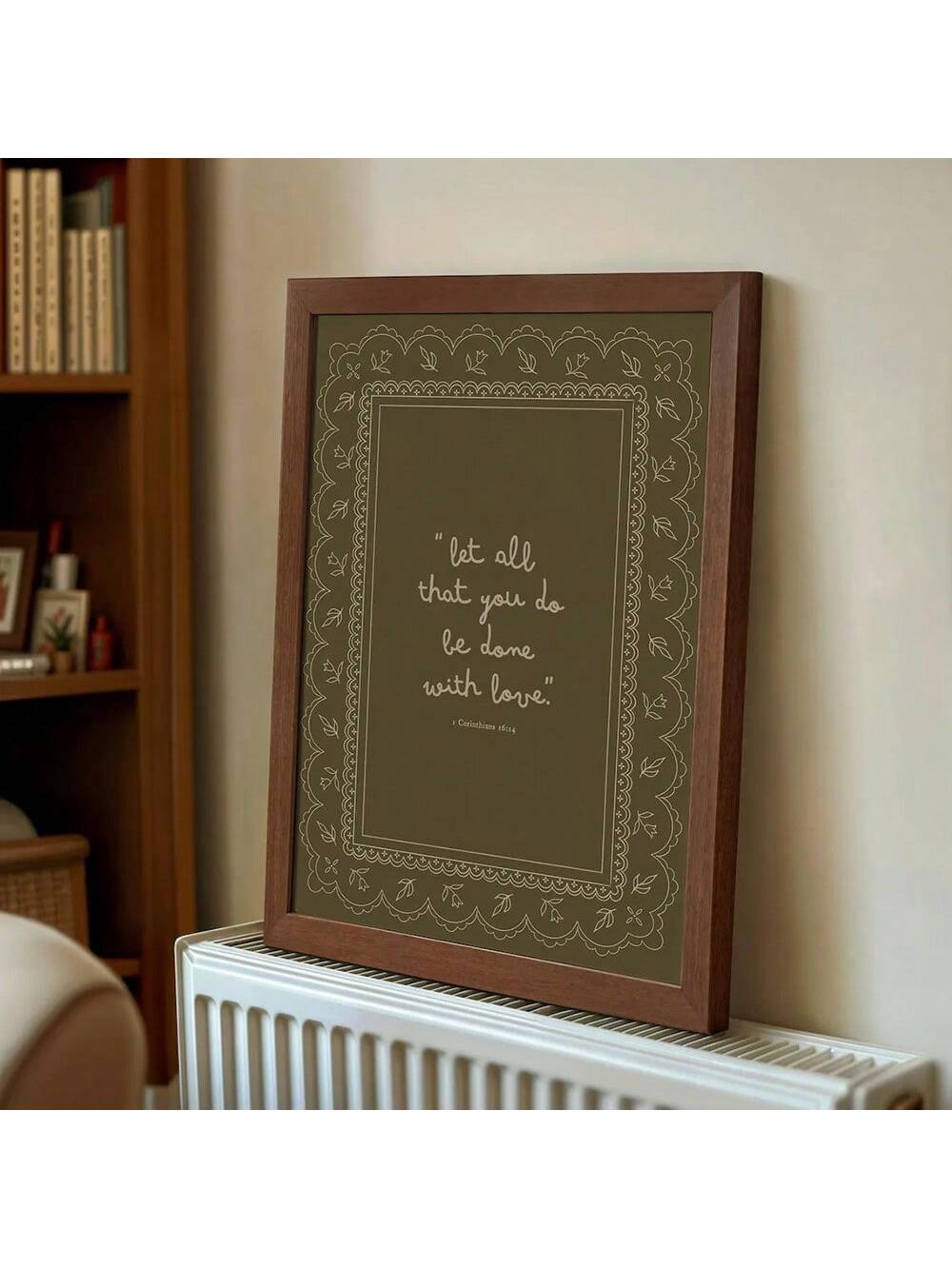 Elevate your space with this sophisticated vintage Bible verse canvas print, designed for contemporary interiors that value meaningful aesthetics. The minimalist approach strips away excess ornamentation, allowing the carefully selected scripture to become a focal point of quiet inspiration. 