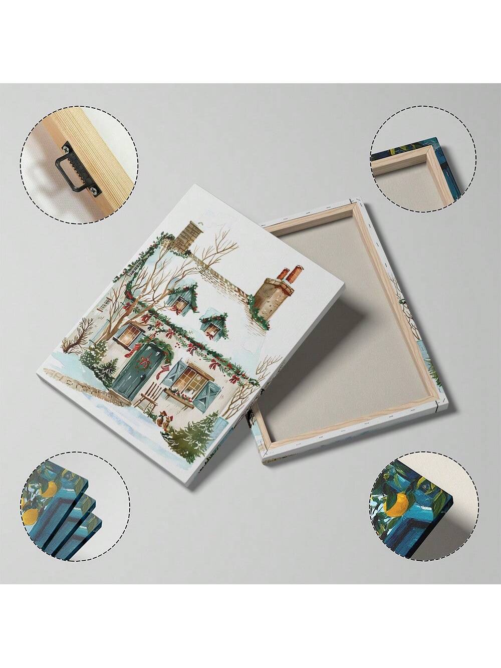 Transform your holiday space with this enchanting snowy village canvas print, capturing the timeless magic of Christmas past. This nostalgic wall art features intricate winter scenery rendered in rich, inviting colors that evoke cherished seasonal memories. Perfect for creating a warm, festive atmosphere in any room, the durable canvas construction ensures lasting beauty year after year. Whether displayed prominently during the holidays or kept as a year-round reminder of winter's charm, this piece brings a