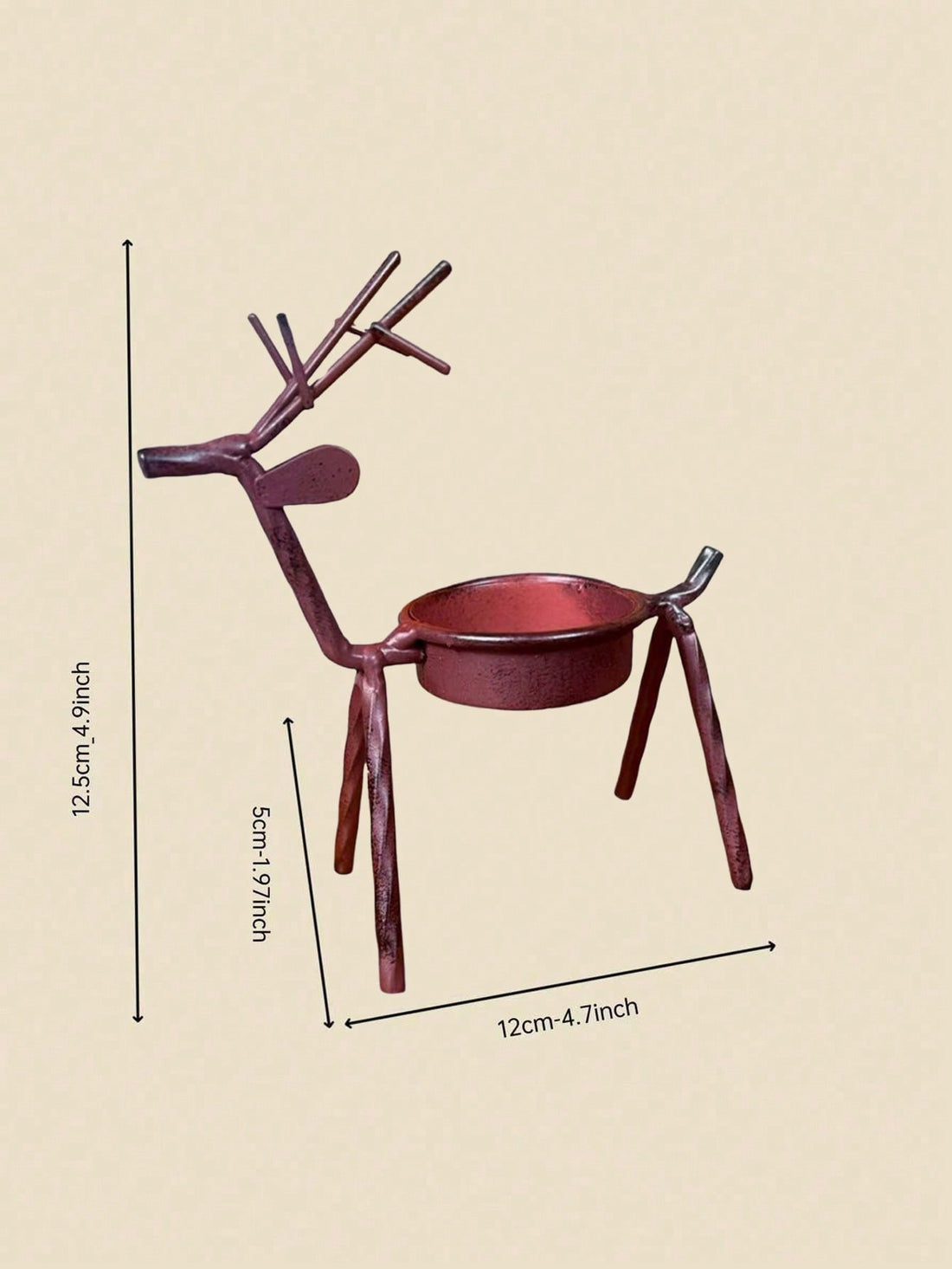 Elevate your holiday décor with this charming 2-piece reindeer candle holder set. Crafted in warm brown tones, these festive pieces bring timeless Christmas elegance to any room. Perfect for mantels, tables, or shelves, they create an inviting ambiance while serving as thoughtful gifts for the season. Each holder combines traditional holiday aesthetics with functional design, making them an essential addition to your festive home styling.