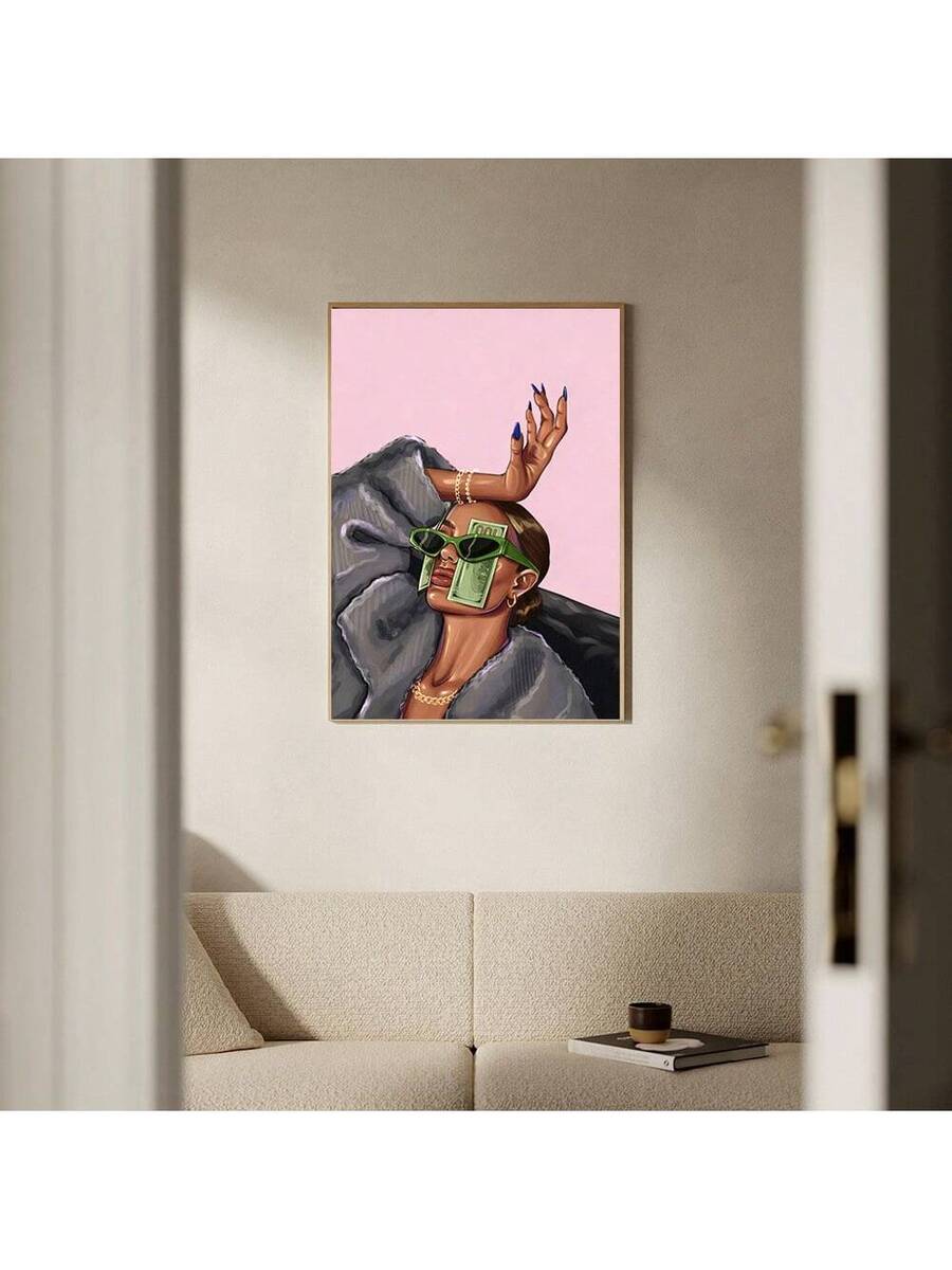 Transform your space with this striking pop art canvas featuring a fashionable woman in bold green sunglasses. The vibrant multicolor graphic design brings contemporary style and artistic flair to any room. Crafted on premium canvas, this piece works beautifully in living rooms, bedrooms, dining areas, or home offices. A perfect statement piece for those who appreciate modern art and want to add personality to their walls.