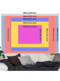 Blue nebula tapestry product detail with white star highlights
