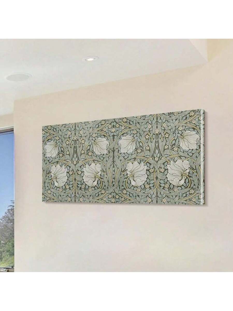Bring timeless elegance into your space with this Vintage William Morris Canvas Art Print. Featuring a sophisticated multicolor design that blends graphic and striped patterns, this framed piece seamlessly complements modern, boho, pastorale, and Scandinavian interiors. Crafted on premium canvas with a protective frame, this art print is oil-proof, waterproof, and removable—making it perfect for any room. Whether displayed in your living room, bedroom, dining room, bathroom, or home office, it adds artistic