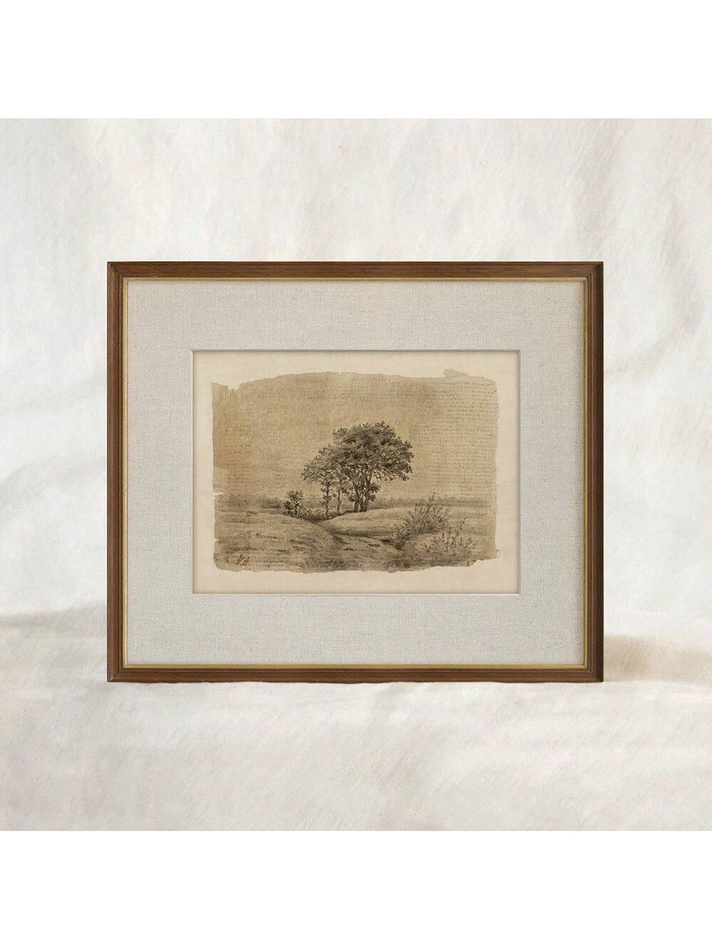 This vintage tree sketch wall art brings timeless elegance to any space with its antique-inspired design rendered on quality canvas.