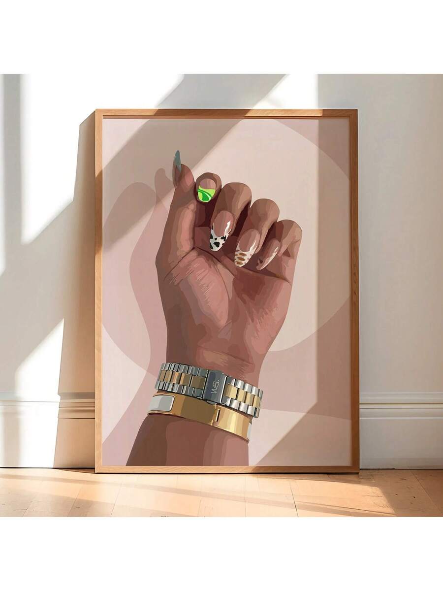 Transform your space with this striking nail art poster that brings contemporary elegance to any room. Featuring a modern figure design with clean, minimalist aesthetics, this canvas artwork adds a touch of sophistication to bedrooms, living rooms, or dining areas. Available in both framed and unframed options to suit your décor preferences. The removable design allows you to refresh your walls whenever inspiration strikes, making it an ideal choice for renters and design enthusiasts alike. Perfect for crea