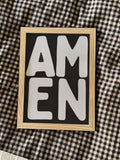 Amen Jesus Christian Canvas Wall Art Vintage Bible Verse Religious Home Decor