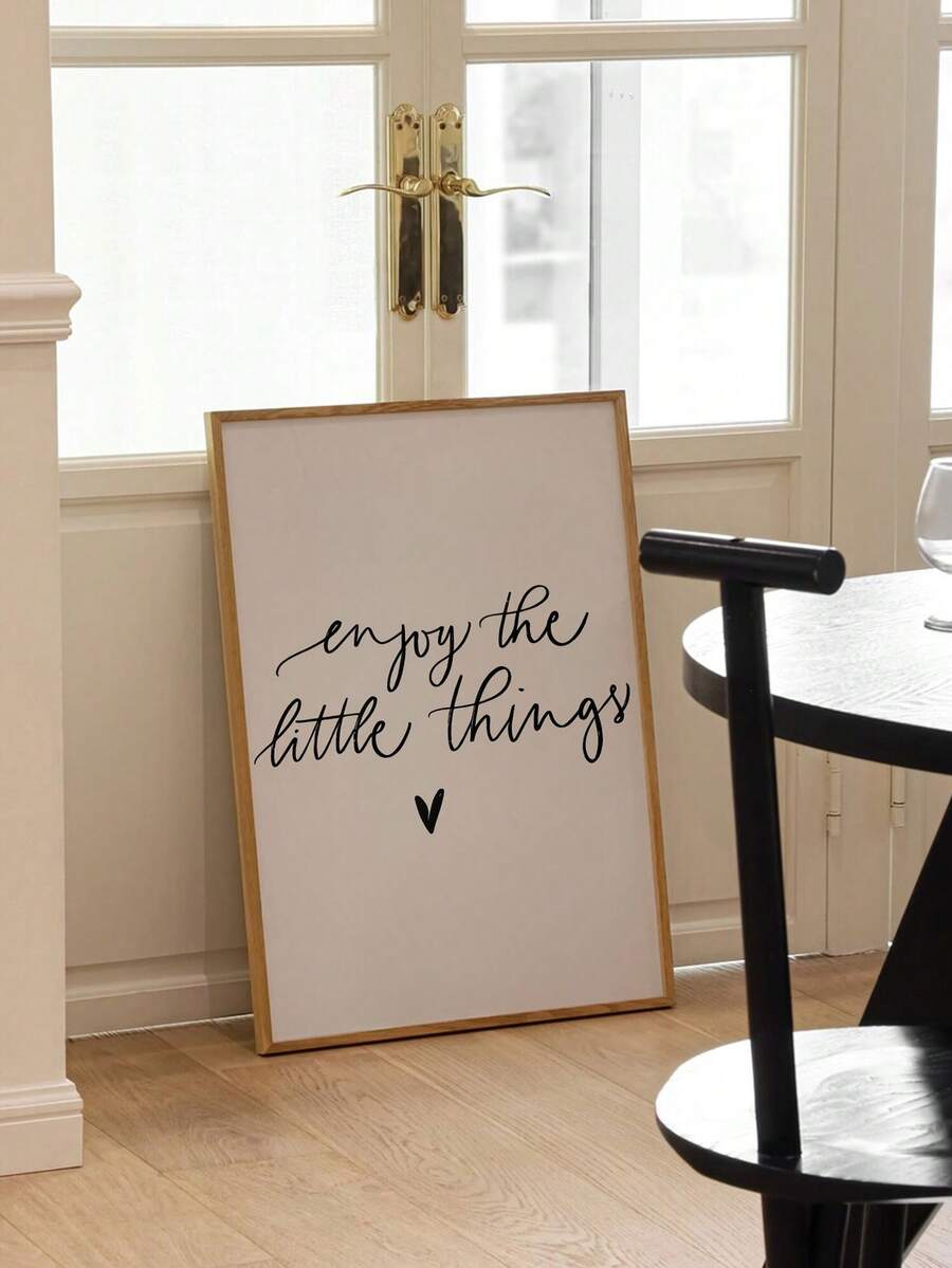 Minimalist Inspirational Quote & Motivational Affirmation Canvas Poster
