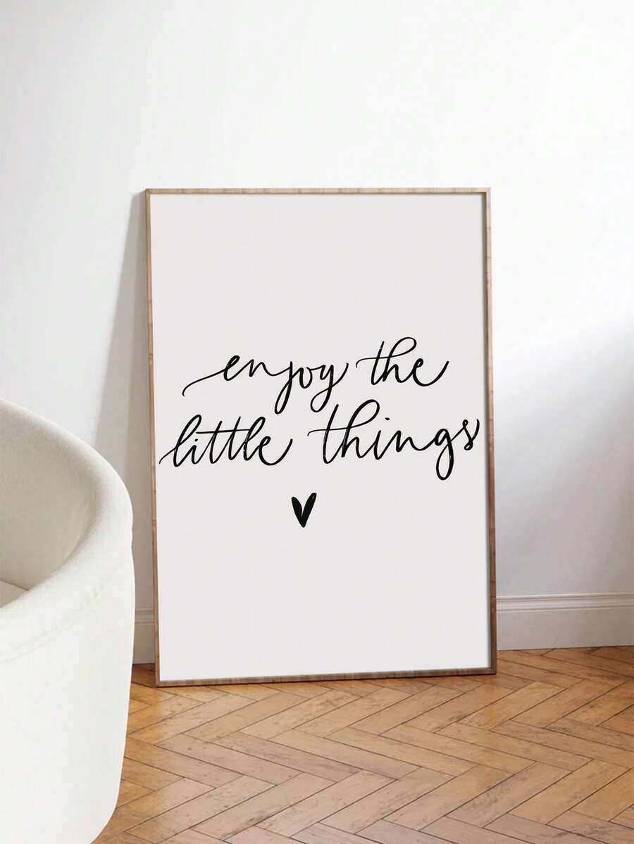 Minimalist Inspirational Quote & Motivational Affirmation Canvas Poster