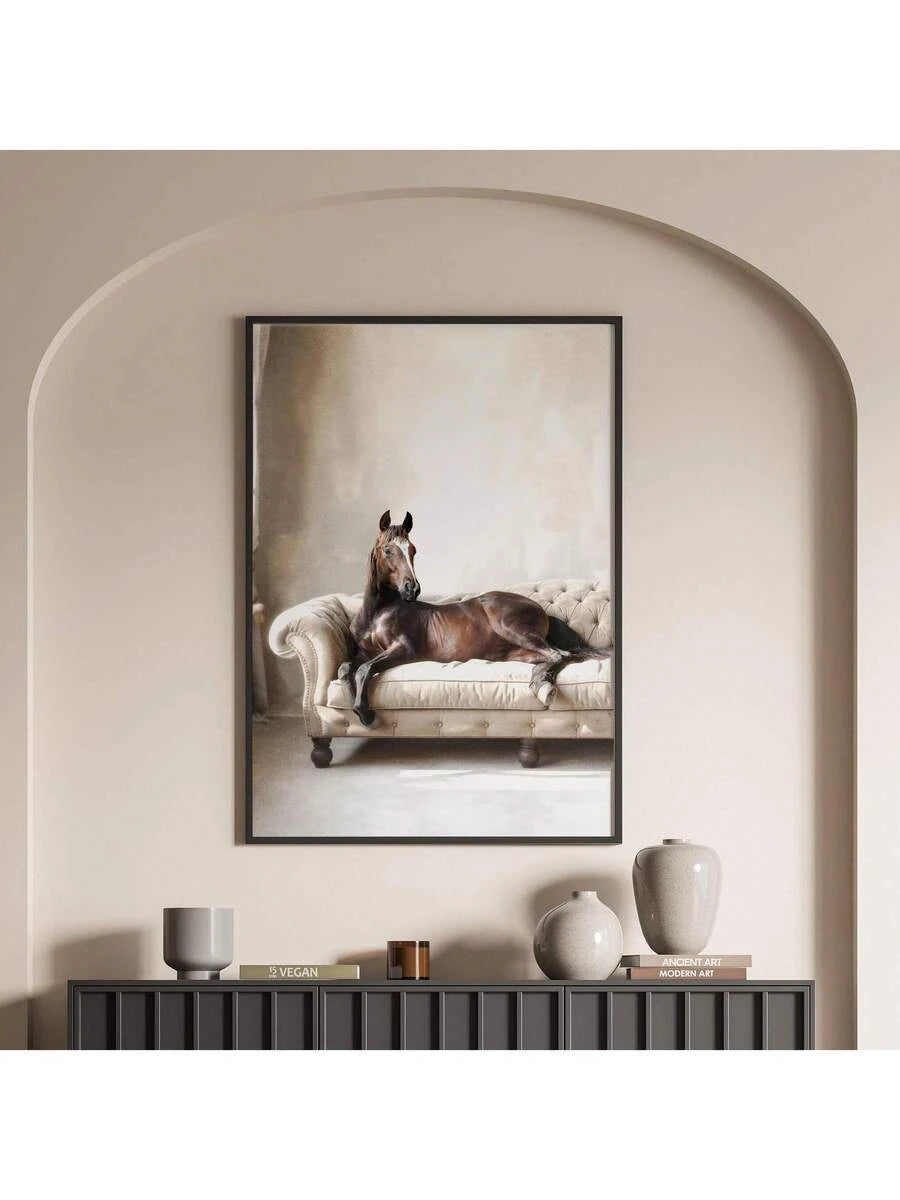 Transform your space with this stunning vintage horse canvas art. Featuring elegant equestrian imagery, this piece brings timeless charm to modern homes and farmhouse interiors alike. Available in multicolor tones, it complements any décor style.