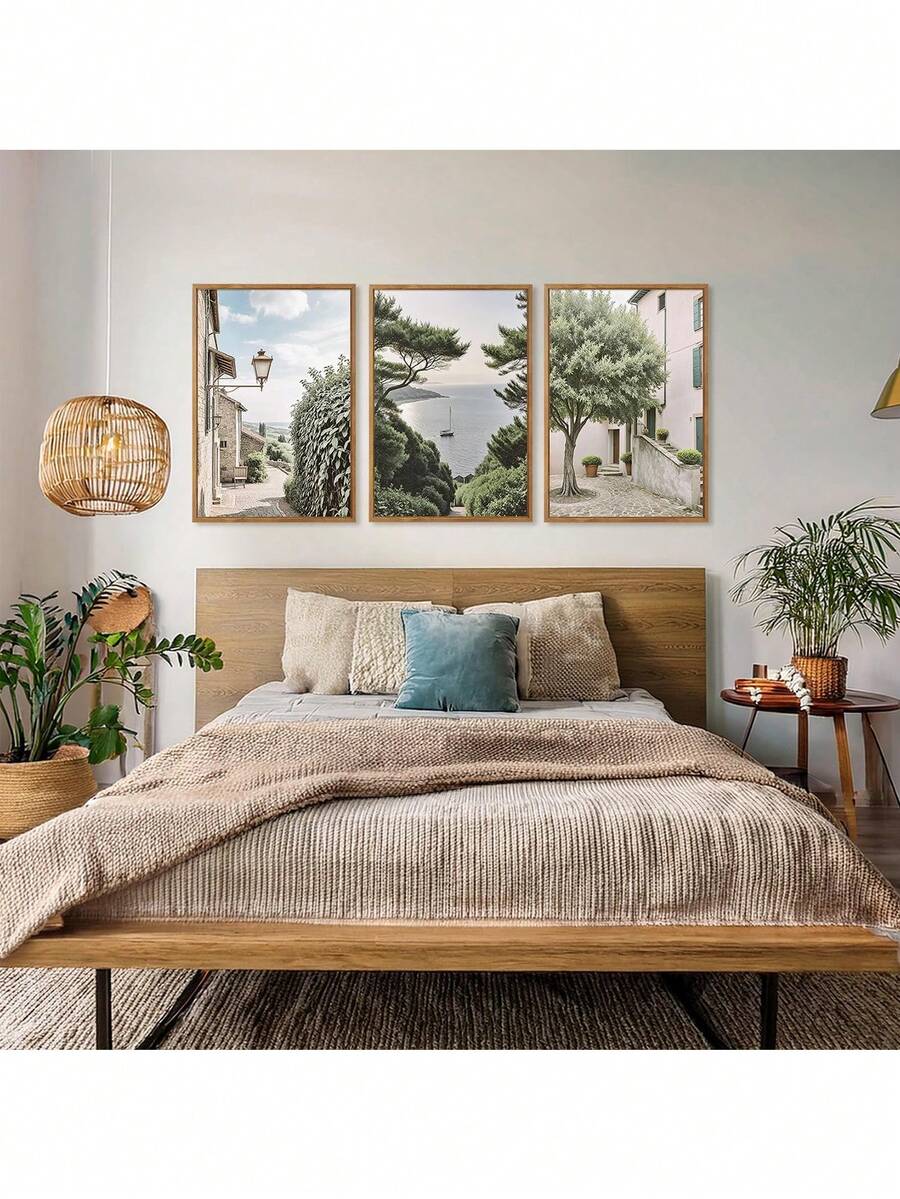 Transform your space with this stunning Italian Urban Landscape Canvas Art Set. Featuring vibrant multicolor graphics inspired by Mediterranean charm, this unframed painting brings retro elegance to any room. The flame-retardant canvas material ensures both style and safety for your living room, bedroom, or home office. Perfect for creating a gallery-wall effect or making a bold statement on a single wall, this piece captures the essence of Italian urban beauty with modern artistic flair.
