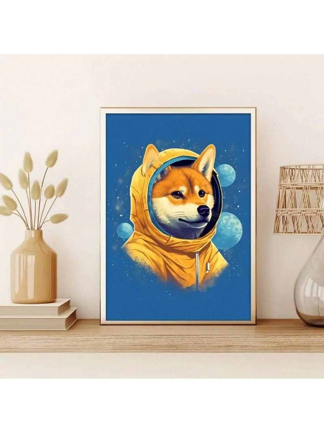 Transform your space with this striking modern dog head canvas poster, a contemporary art piece that brings personality and sophistication to any room. Featuring bold, stylized canine imagery rendered in a minimalist aesthetic, this wall art works beautifully in living rooms, bedrooms, or creative studios. The high-quality canvas construction ensures durability and vibrant color retention, while the sleek design complements both modern and eclectic interiors.