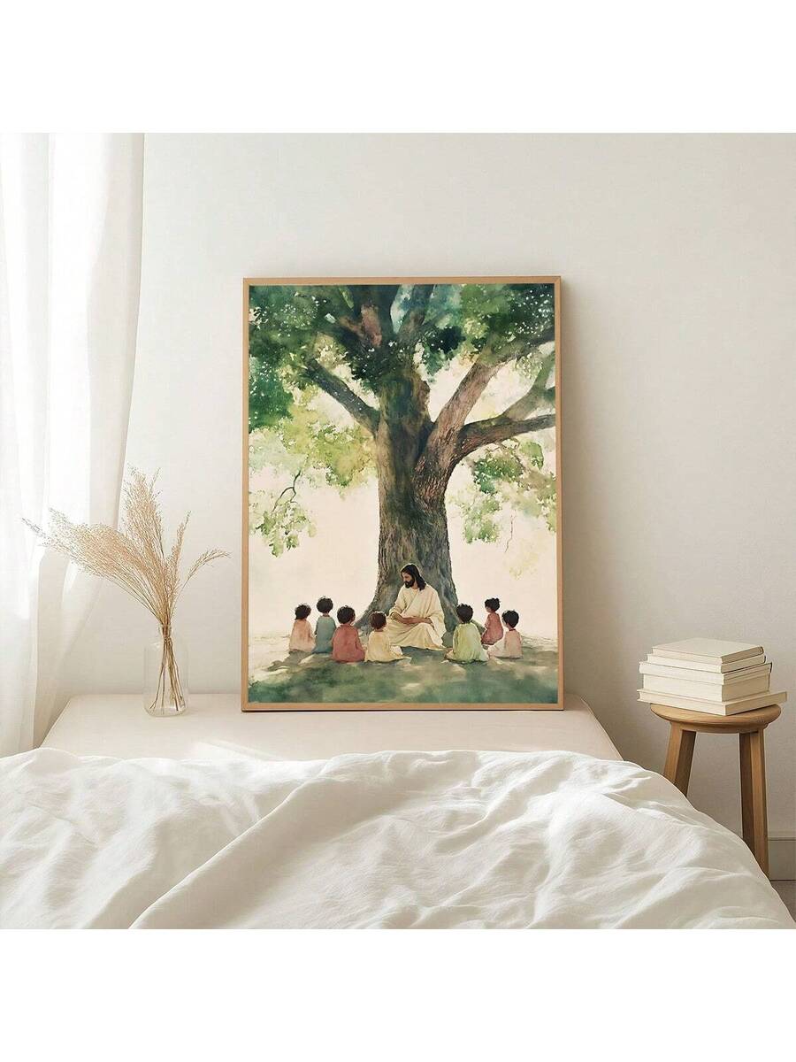 Bring faith and inspiration into your space with this Modern Jesus and Children Canvas Wall Art. Perfect for homes, schools, nurseries, and spiritual spaces, this minimalist Christian decor piece combines meaningful imagery with contemporary design. Available in multicolor tones, this canvas features a thoughtful composition that resonates with families and faith communities.