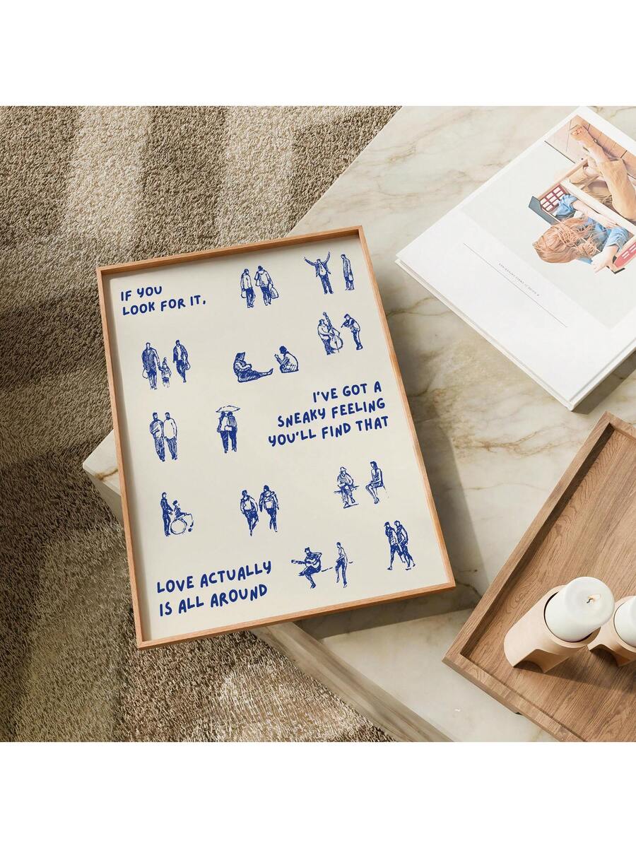 Decor display of love-themed wall art for bedroom and dining spaces