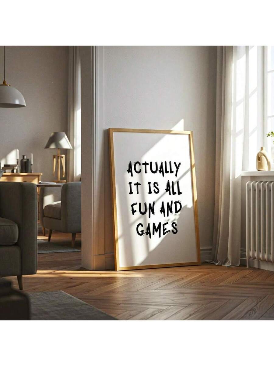 Transform your space with this modern minimalist wall print featuring an inspiring quote. The frameless design brings contemporary elegance to any room—whether it's your living room, bedroom, home office, or dorm. Printed on quality canvas with crisp lettering, it complements any décor style while adding personality and motivation to your walls. A versatile piece perfect for creating a calm, focused atmosphere in your home.