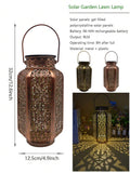 Outdoor lighting lantern hanging or tabletop use with hollow projection design